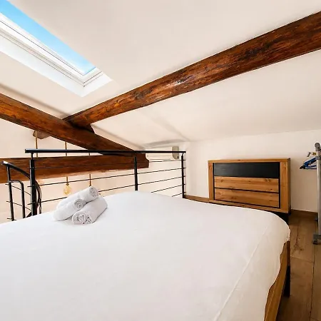 公寓 Le Bazille - Superbe Loft T2, Clim, Centre-ville, Quartier Mediterranee